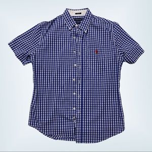 US Polo Assn checkered Size Medium Blue